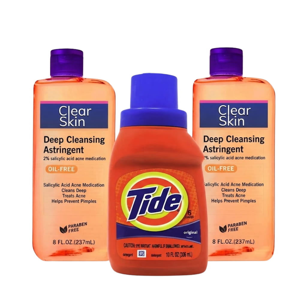 2 Clear Skin Astringent & Tide Detergent Bundle (2) 2 Clear Skin Astringent & Tide Detergent Bundle